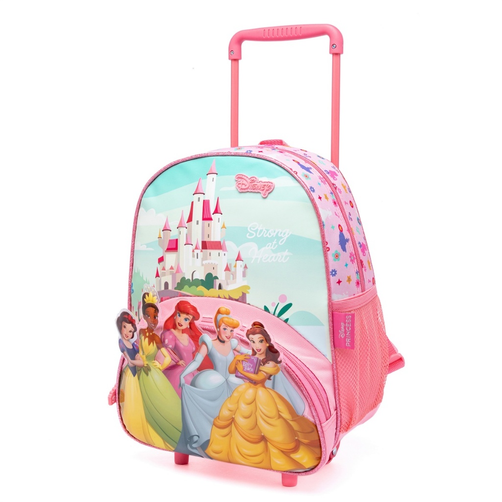 Kit Mochila de Rodinhas Princesas Pré Escolar Feminina Disney · foto 2