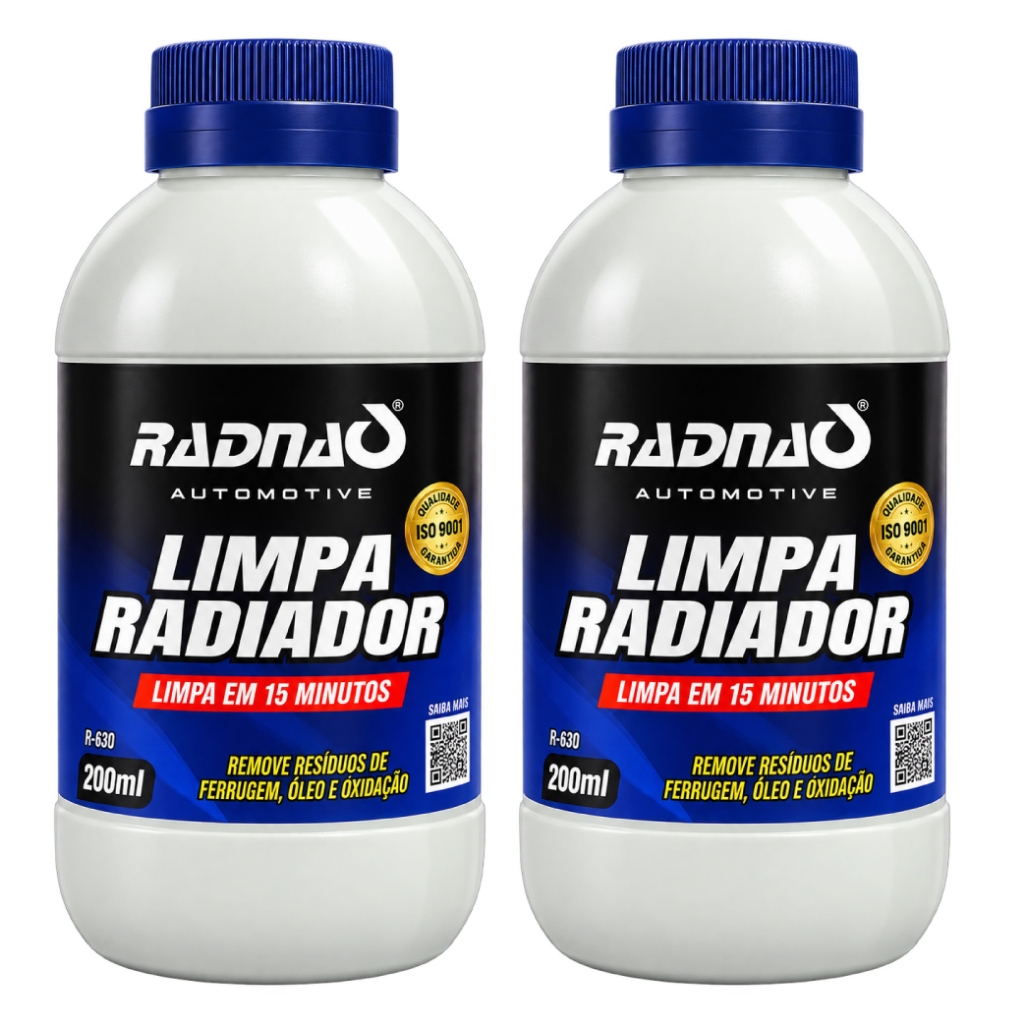 Limpa Radiador Sistema Arrefecimento Radnaq 200ml Orgânico Remove Ferrugem