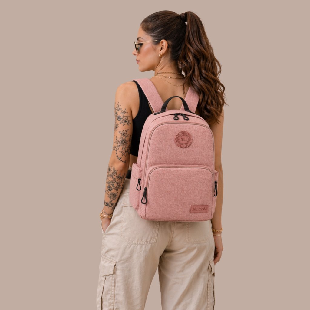 Mochila Feminina Media Notebook Masculina Casual Trabalho Escola Escolar Dia Dia Reforçada Resistente Faculdade