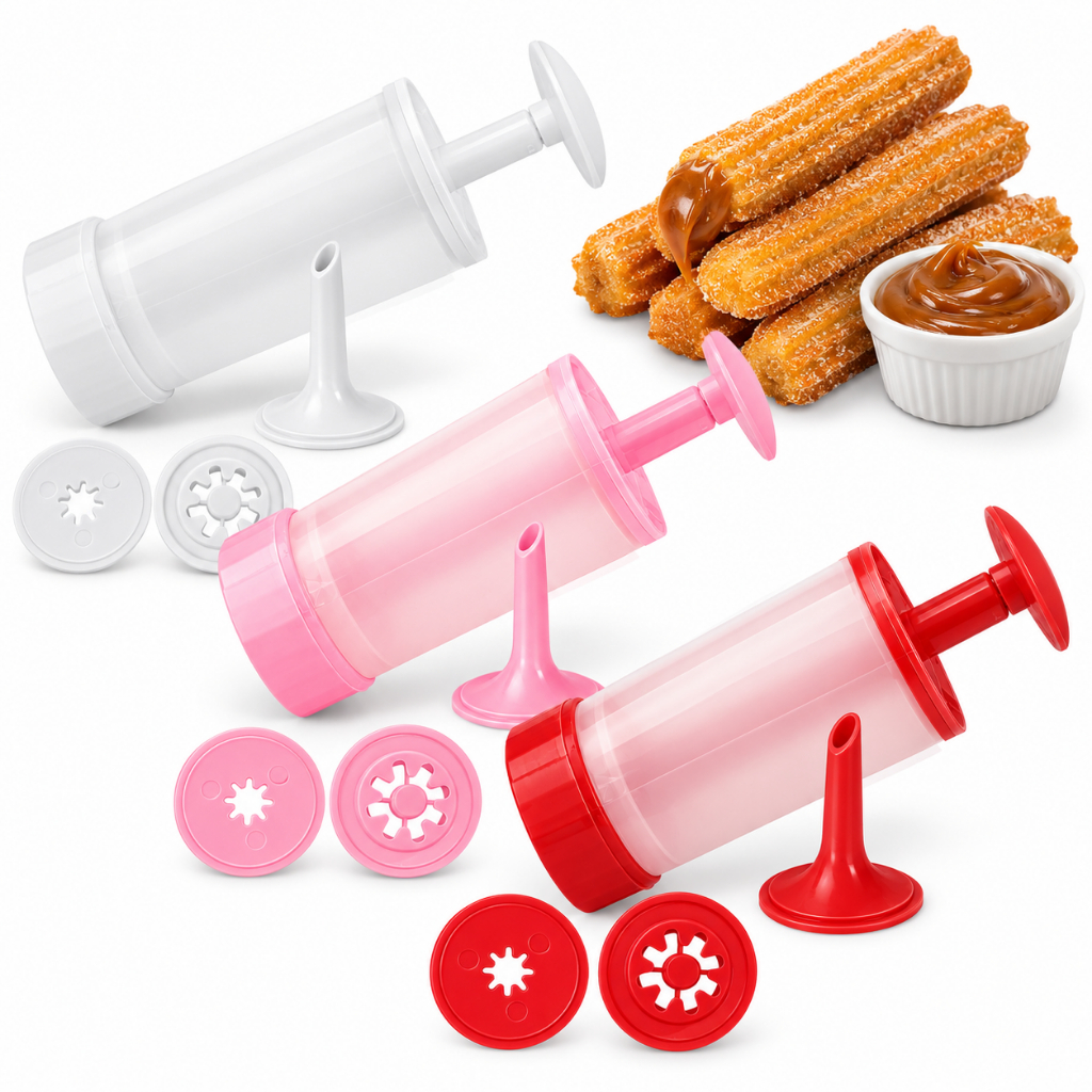 Máquina Fazedor de Churros Manual com Bico para Rechear