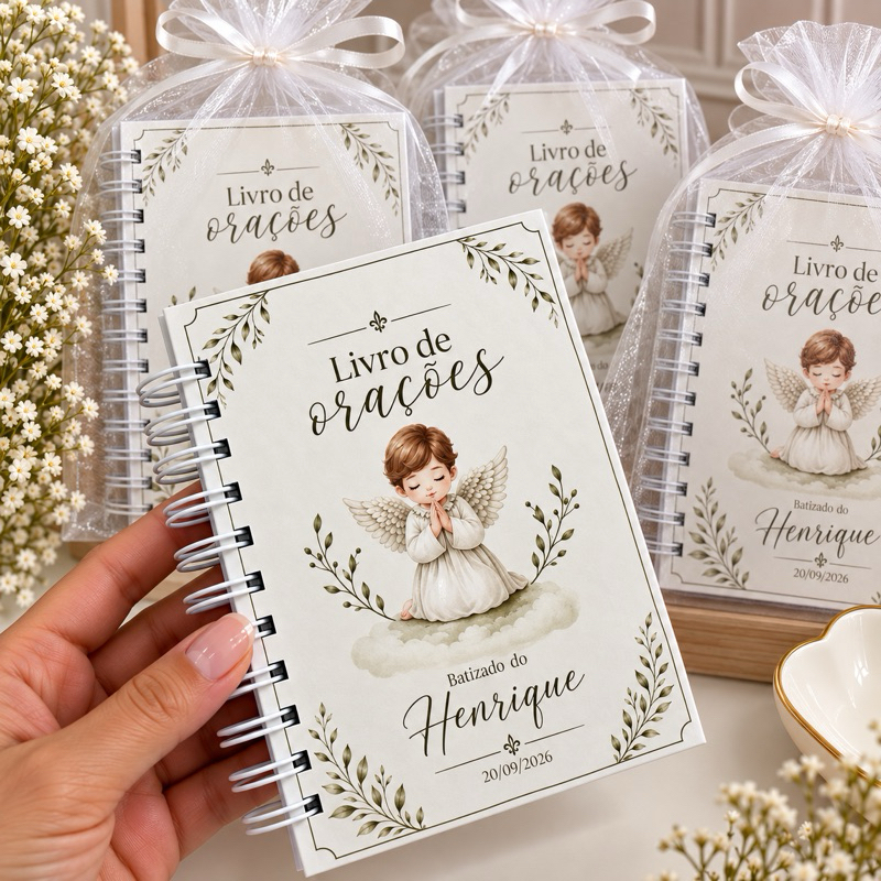 Livro de Orações Personalizados  lembrancinha de batizado Primeira Eucaristia Primeira Comunhão