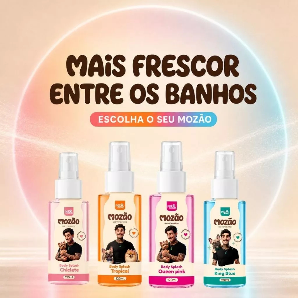 Perfume Pet Body Splash Mozão Lucas Lucco 120ml Várias Fragrâncias Cães e Gatos Colônia Spray Longa Duração · foto 2