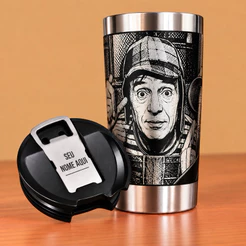 Copo Térmico Personalizado com Gravação a Laser 360° – Turma do Chaves