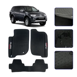 Jogo de Tapete Emborrachado para Pajero Dakar 2009 10 11 12 13 14 2015 Kit Automotivo