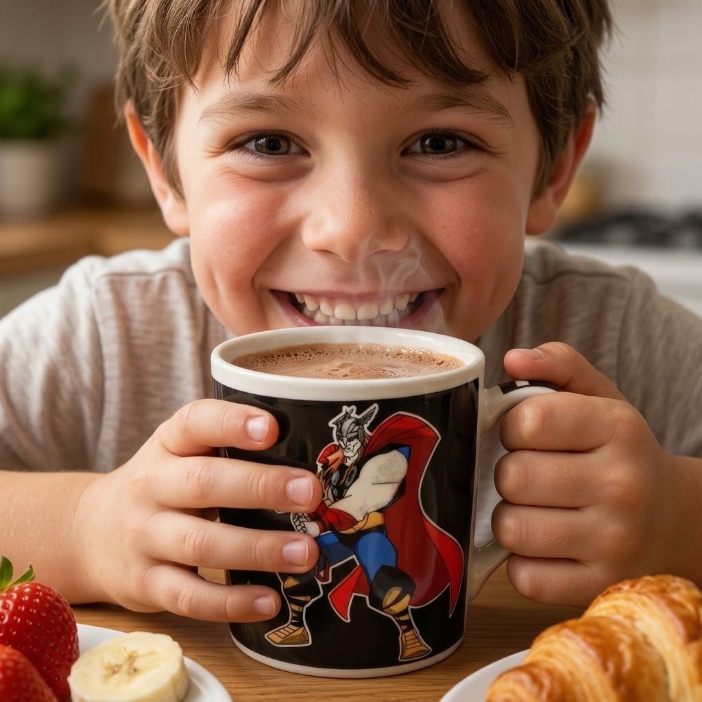 Canecas Xicaras Homem Aranha Thor Homem de Ferro Mario Luigi Cerâmicas 310ml