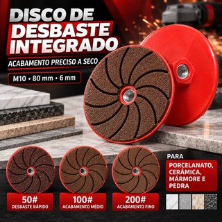 Disco de Polimento e Desbaste Diamantado para Azulejos Cerâmicos, Disco de Borda para Acabamento, Envio no Brasil