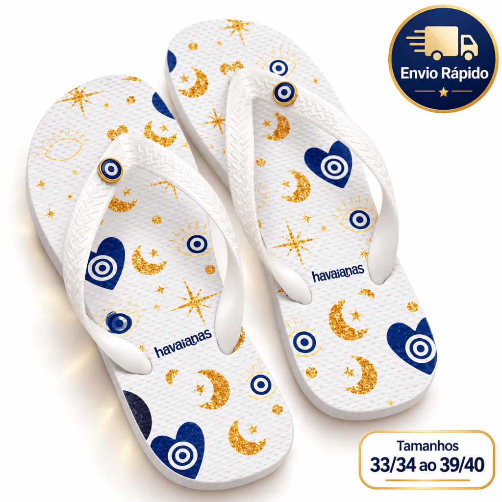 Chinelo Feminino Leve Macio Confortável de Borracha Antiderrapante Resistente Estampado 33/34 a 39/40