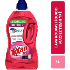 TIXAN YPÊ LAVA ROUPAS LÍQUIDO MACIEZ - VERMELHO- 3 LITROS