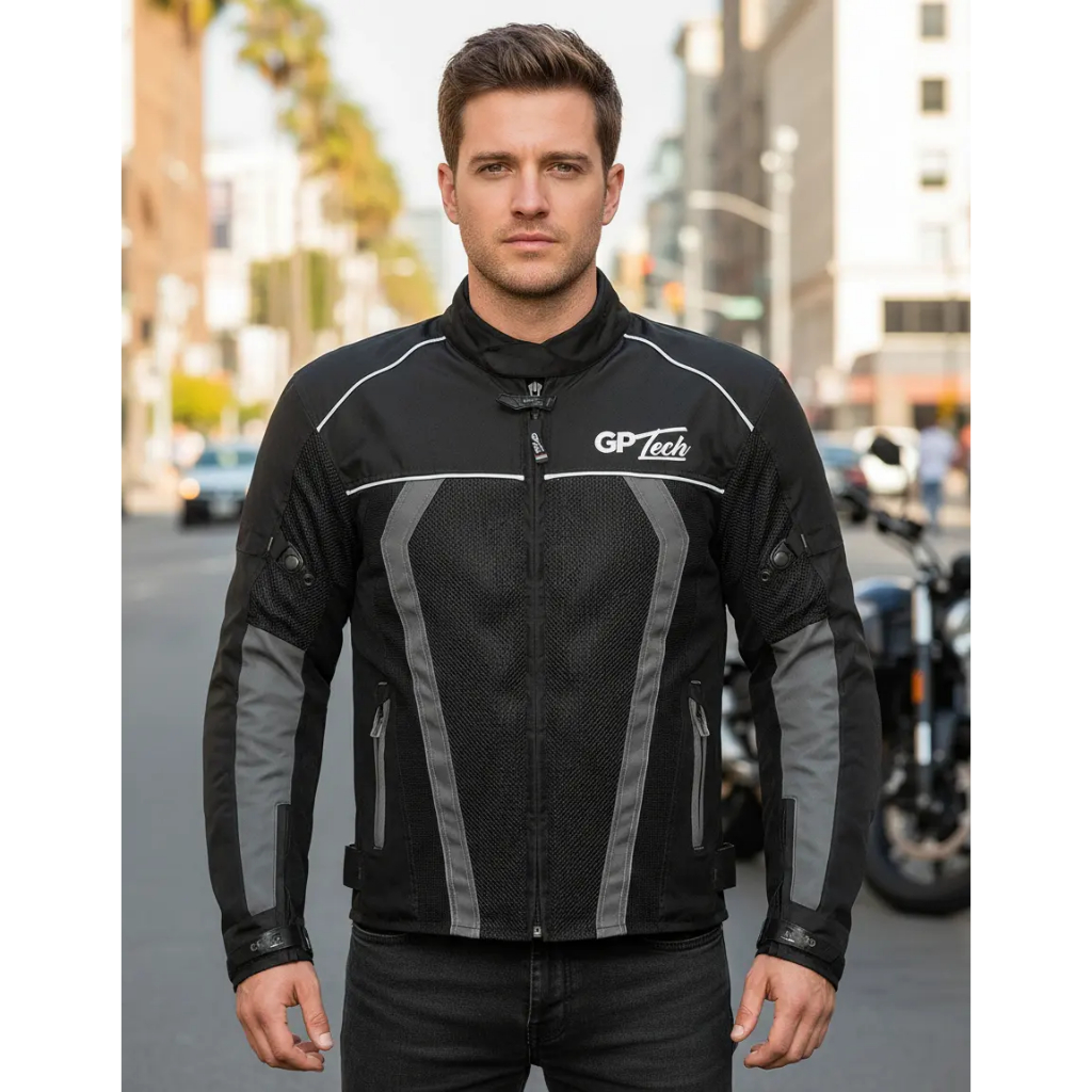 Jaqueta Motociclista Gp Tech Summer 2 C/ Proteções