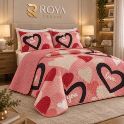 Jogo Colcha Cobre Leito Casal Queen 2,40x2,60 Dupla Face Estampado