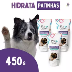 Kit 3 Hidratante de Patinhas Pet Clean Coxins para Cães - 150g