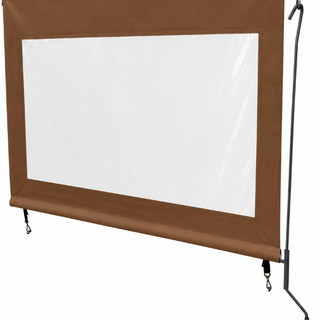 Kit peças para Toldo Cortina Vertical | Lona 6,00 x 1,50 com Visor Transparente *sem tubos* Garagem