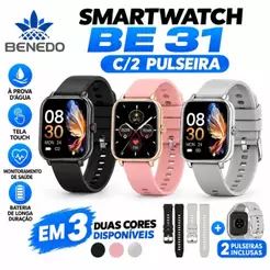 Smartwatch Relógio digital masculino feminino BE31 Series 12 2026 inteligente Aprova D'água IP68