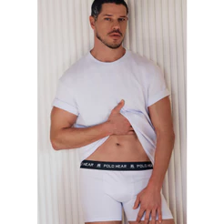 Kit 4 Cuecas Boxer Algodão Polo Wear Sortido