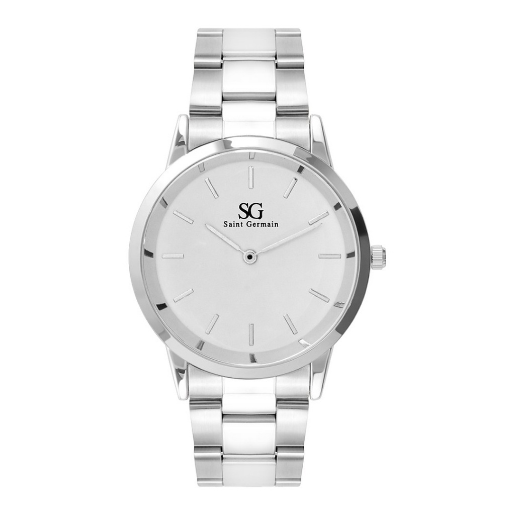 Relógio Masculino Prata Belmont Silver 40mm - Fundo Branco