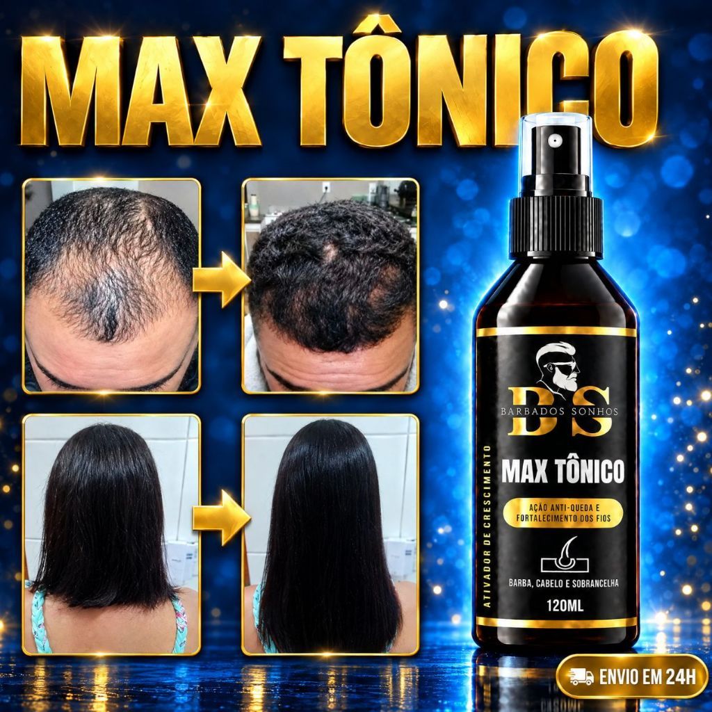 Tônico Crescimento Capilar, Barba e Sobrancelha - Barba dos Sonhos