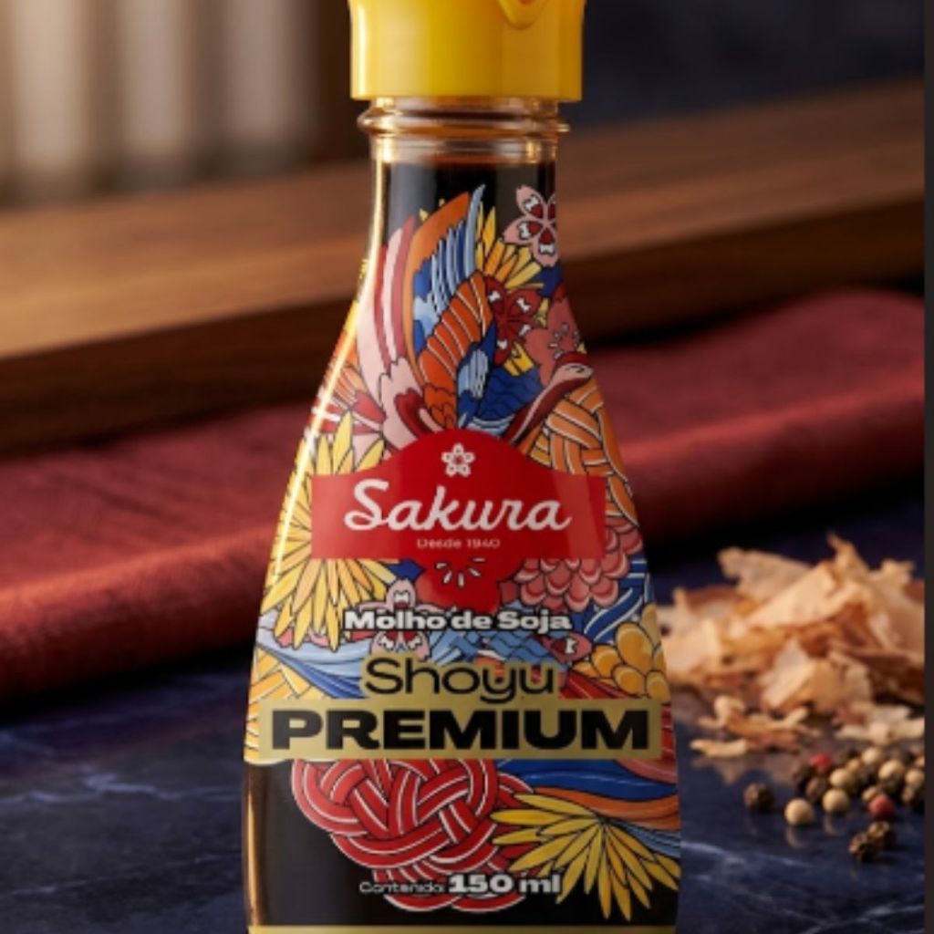 Molho De Soja Shoyu Premium Fermentação Natural 150ml Sakura · foto 2