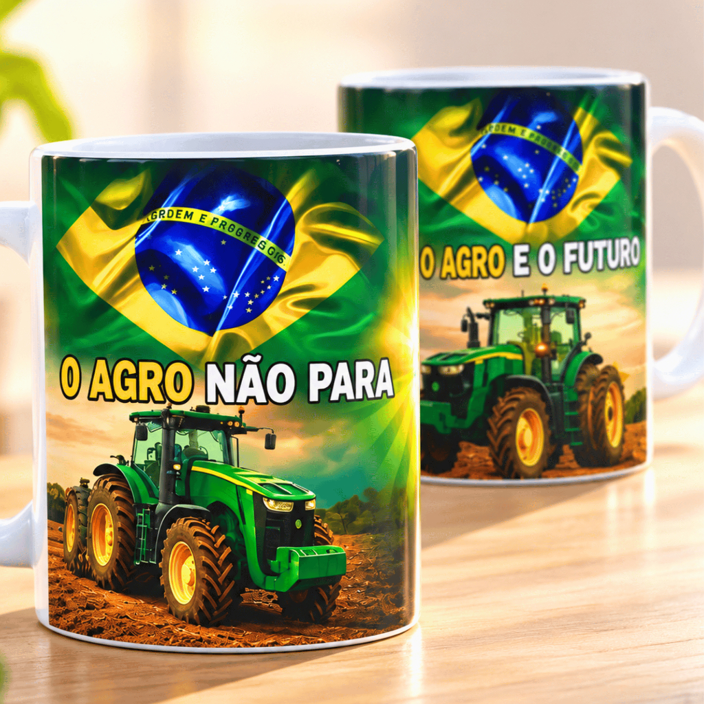 Caneca O Agro Não Para O Agro é o Futuro Xícara Personalizada Presente