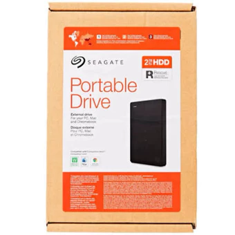 HD Externo Seagate Portable 2TB USB Portátil PC Mac Chromebook