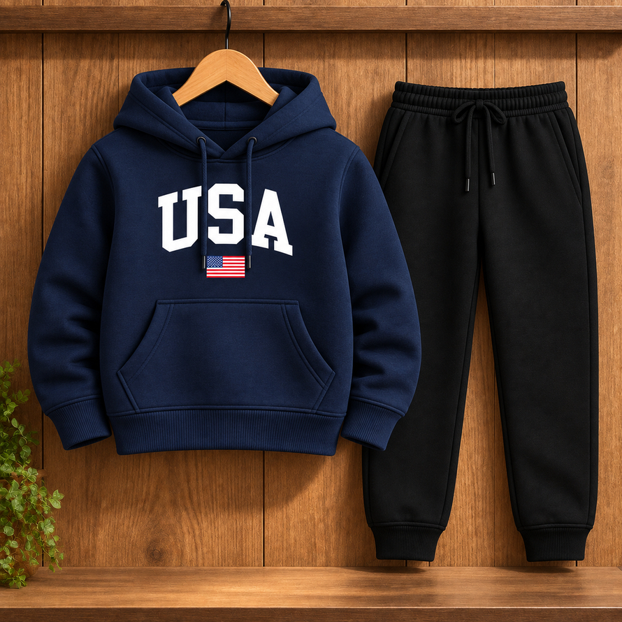 Conjunto infantil Masculino Moletom Premium Flanelado Várias Cores Juvenil Unisex criança