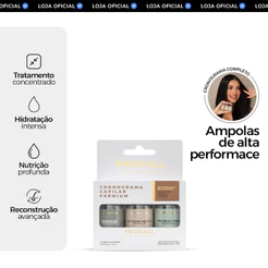 Kit Cronograma Capilar Premium com 3 Ampolas