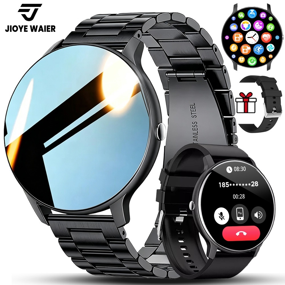 JIOYE Smartwatch Relogio Chamada Bluetooth Assistente IA à Prova d'Água Esportivo Relógio Smartwatch