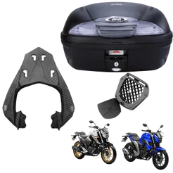 KIT BAU 45L MONOLOCK SIMPLY GIVI FUME E450NT + BAGAGEIRO SCAM Fazer 250 Scam Fiberforce Fz25 2024