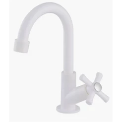 Torneira De Banheiro Lavatório Mesa 1/4 Volta Branca C31 Cor Branco