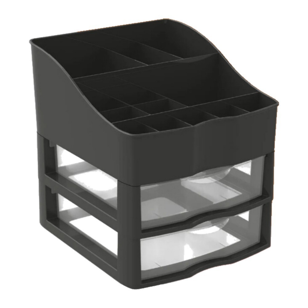 Organizador de Cosmético Porta Maquiagem 2 Gavetas Nitron