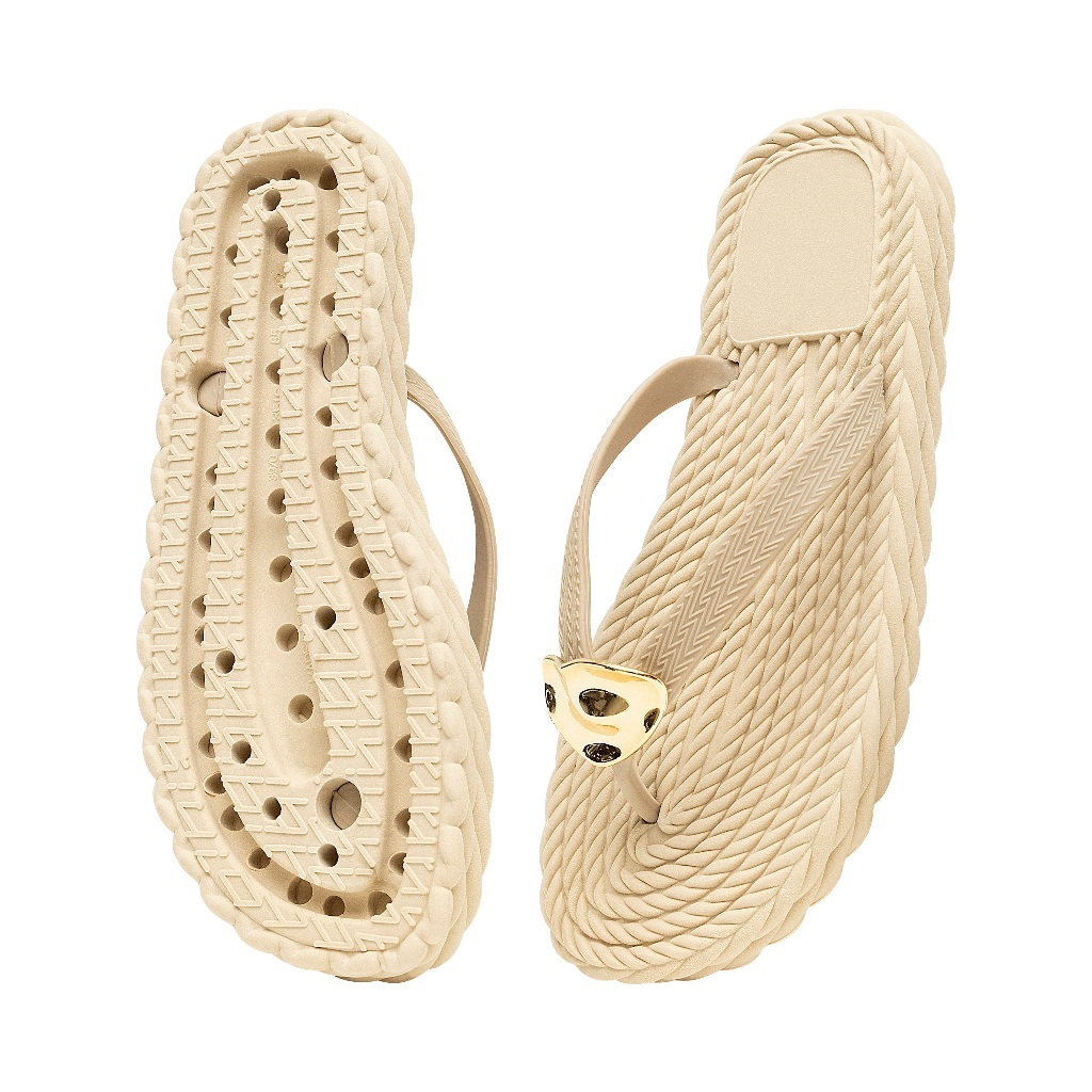 chinelo Plataforma Nuvem Feminino oval sandália EVA Ortopédico Macio Confortável pingente meio verão praia