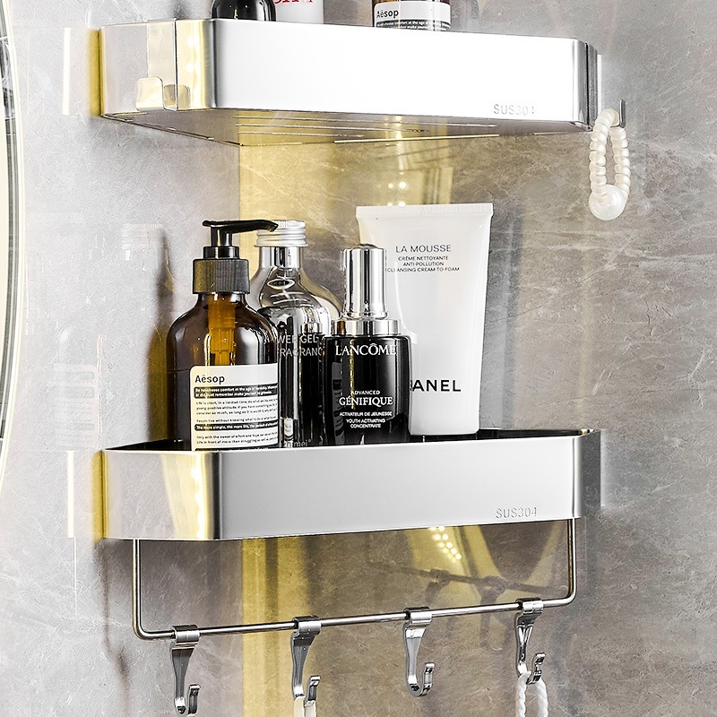 Prateleira Triangular Banheiro Adesivo Sem Furar, Suporte Shampoo Antiferrugem