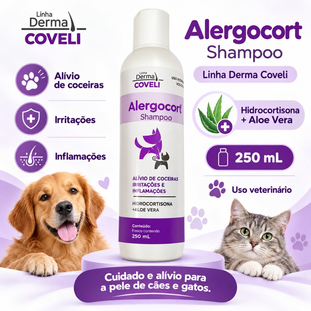 ALERGOCORT SHAMPOO 250ML - USO VET - COVELI