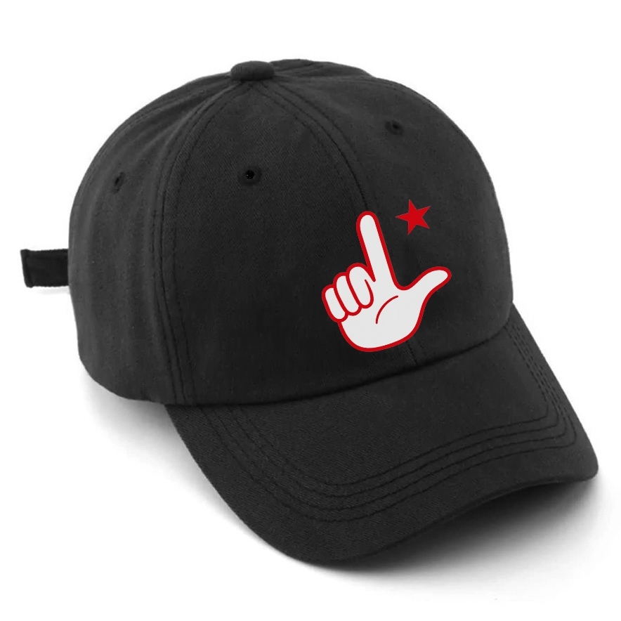 Boné 13 L Mão Estrela Vermelha Boné Preto Masculino Brasil Trabalhador Feminino Baseball Aba Curva Várias Cores Premium