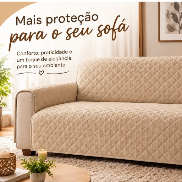 Protetor De Sofá 4 lugares Premium