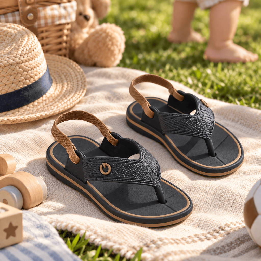 Sandália Baby Infantil Cart Chinelo com Elástico Premium Confortável Leve Antiderrapante Macio Casual Dia a Dia
