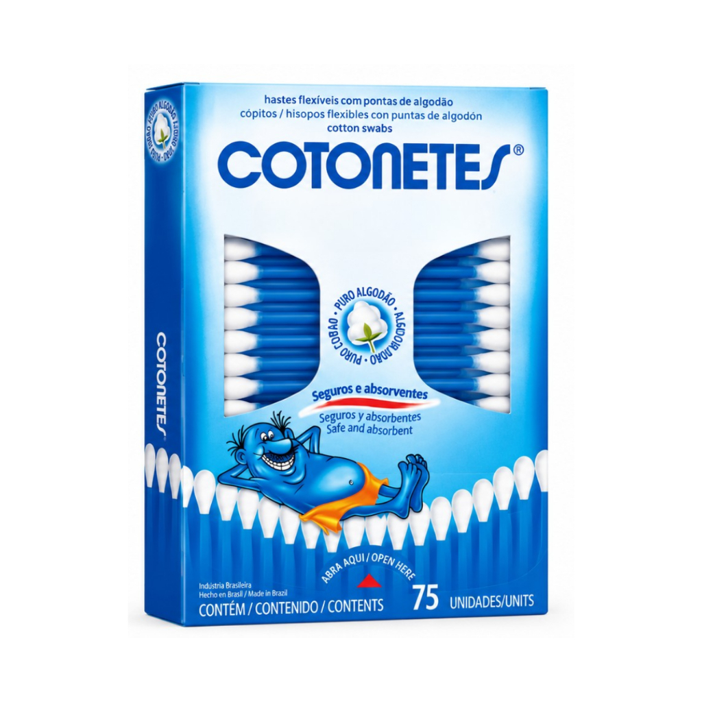 HASTES FLEXÍVEIS COTONETES JOHNSON & JOHNSON COM 75 UNIDADES — imagem 2 de 2