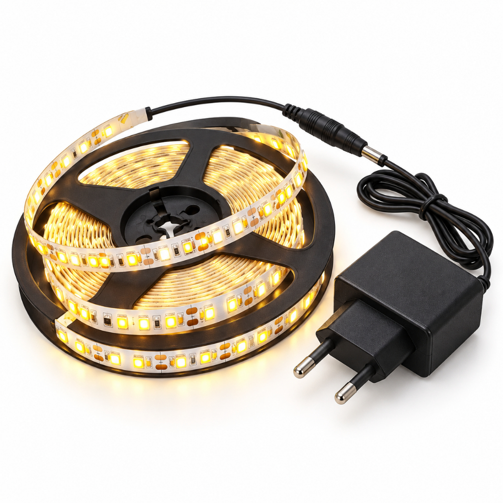 Fita LED 5m 600 LEDs Alto Brilho 12V Bivolt