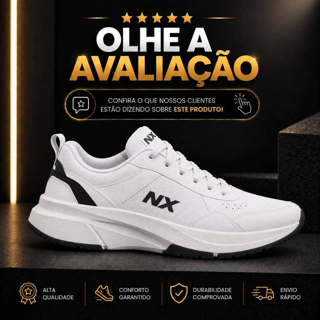 Tênis Unissex Feminino Casual Esportivo Confortável Moderno Leve Para Caminhada Dia a Dia Corrida Treino Academia