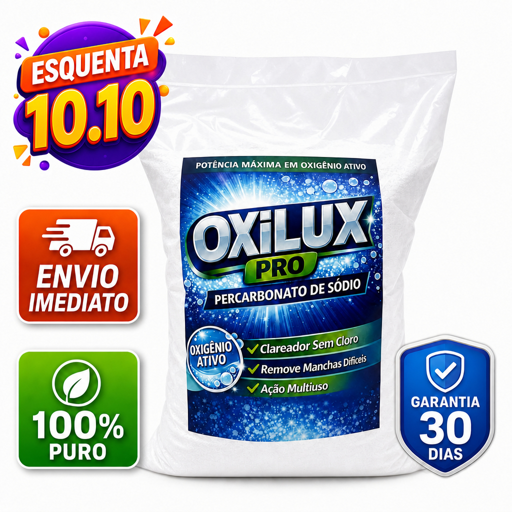 Percarbonato de Sódio 100% Puro 500gr | 2kg | Tira Manchas Difíceis Sem Cloro | Clareador Potente