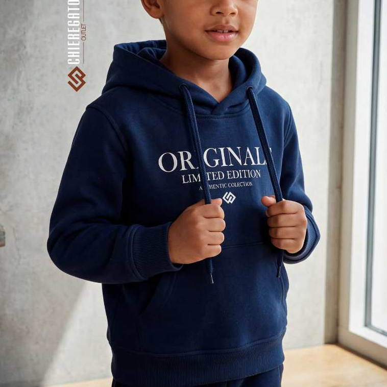 Moletom Infantil Com Capuz Bolso Canguru Casaco Blusa de Frio Menino Menina Cores Inverno Original