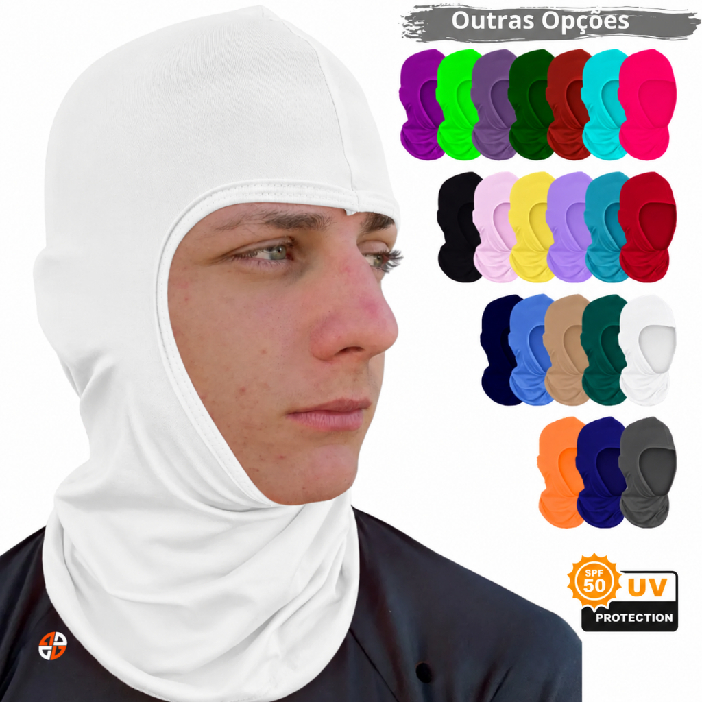 Balaclava Touca Ninja modelo Aberta ADSTORE - Várias cores Multiuso