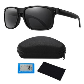 Óculos De Sol Masculino Feminino Polarizado Proteção UV400 Esportivo Preto Leve Escuros + Acessórios