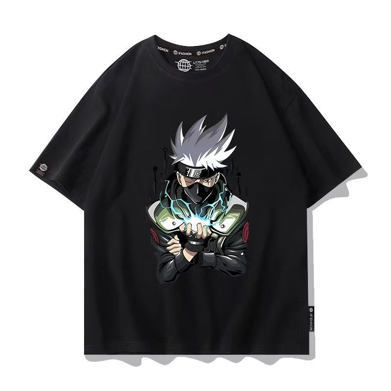 Naruto Camiseta Unissex 100% Algodão Oversized Estilo Academia Streetwear Estampa Pronta Entrega Imediata