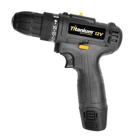 Parafusadeira Furadeira Litio Titanium C/ Maleta Cor Carbono