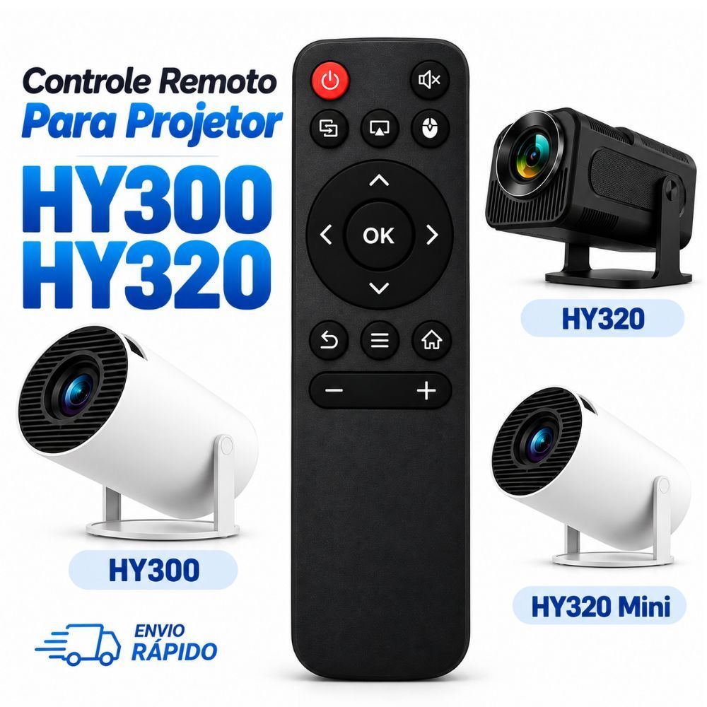 Controle Remoto Projetor Android HY300 HY320 Mini Pro Infravermelho  Modelo Liga/Desliga-mp