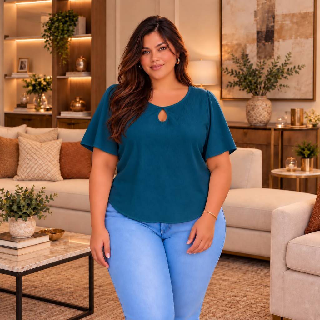 blusa feminina casual elegante moda plus size roupa feminina tendência promoção barata social tradicional cores lisas
