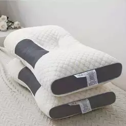 Travesseiro Cervical Ergonômico com Altura Ajustável e Capa Removível