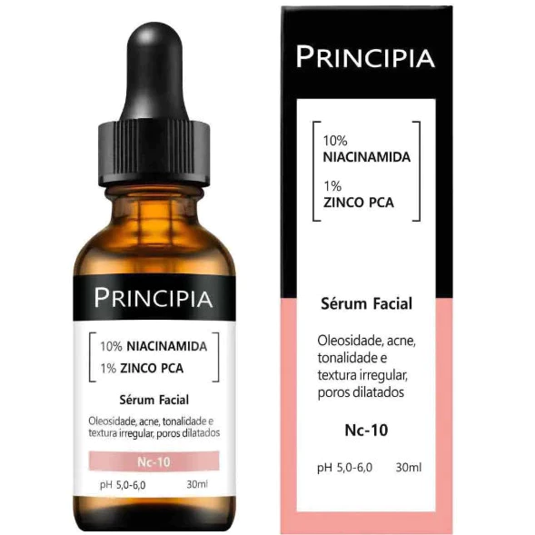 Nc—10  -  Principia Sérum com 10% de Niacinamida e 1% de Zinco PCA com alta eficácia contra acnes — imagem 1