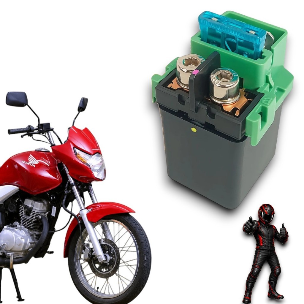 Rele Partida Completo Honda Titan 150 Mix Fan150 2009 A 2015