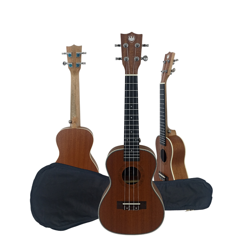 Ukulele Aloha Sapele Bag Pick Jahnke